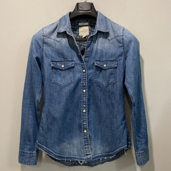 American Eagle Denim Shirt - Picture 4 of 16